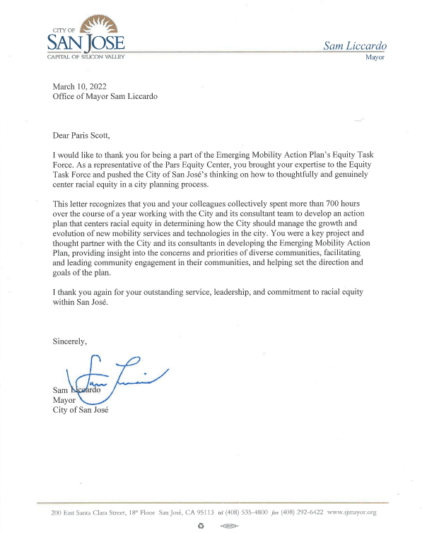 A letter from the office of delaware state councilor