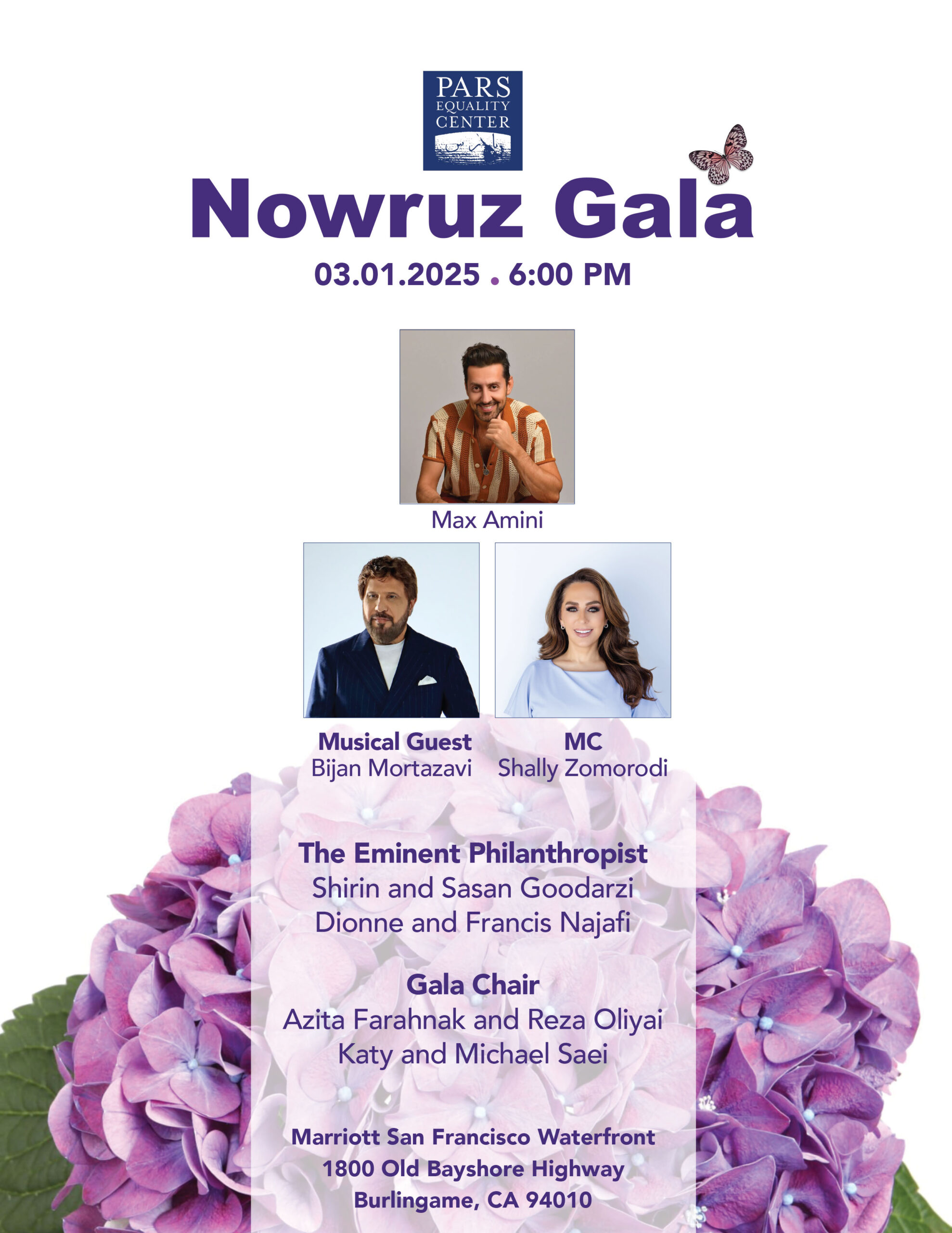 Nowruz Gala save the date poster.